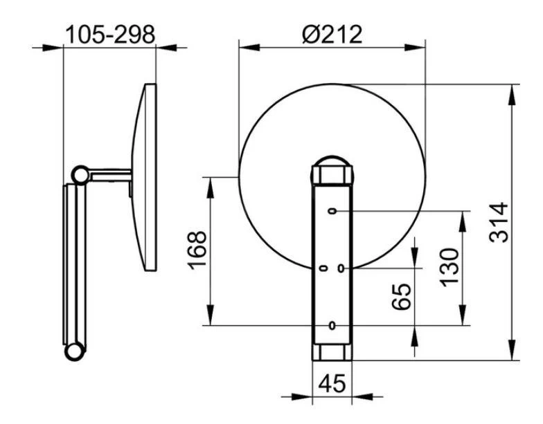 Keuco Make-up Spiegels - Make-up Spiegel, Chroom 17612010000 4 Keuco Make-up Spiegels - Make-up Spiegel, Chroom 17612010000 - Afbeelding 2