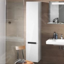 Villeroy & Boch Subway 2.0 - Hoge Badkamerkast, 1650x370x350 Mm, Scharnieren Rechts, Glossy White A71010DH -Badkamer Paradijs 0226eb947a9f6ea851b199be