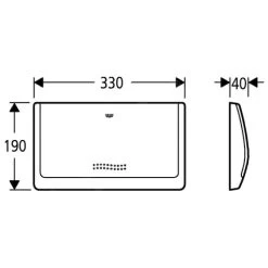 Grohe Toebehoren - Bedieningsplaat, Wit Alpine 37053SH0 -Badkamer Paradijs 02a7e160bff66af6c4b43421