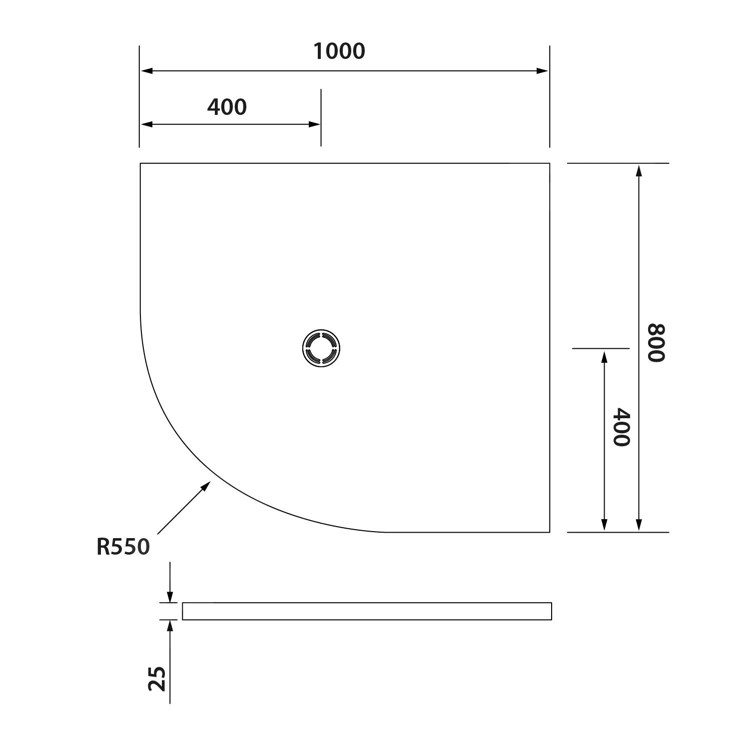 Polysan Flexia - Douchebak, 1000x800 Mm, Met De Mogelijkheid Om De Afmeting Aan Te Passen, Wit 91251 4 Polysan Flexia - Douchebak, 1000x800 Mm, Met De Mogelijkheid Om De Afmeting Aan Te Passen, Wit 91251 - Afbeelding 2