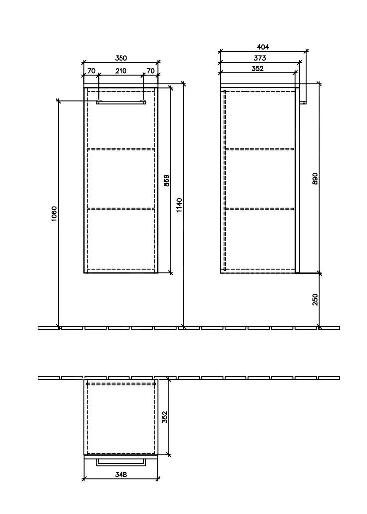 Villeroy & Boch Avento - Badkamer Zijkast, 350x890x373 Mm, 1 Deur, Crystal White A89500B4 4 Villeroy & Boch Avento - Badkamer Zijkast, 350x890x373 Mm, 1 Deur, Crystal White A89500B4 - Afbeelding 2