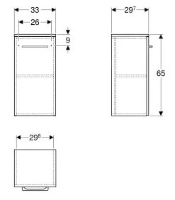 Geberit Selnova Square - Zijkast 650x330x297 Mm, 1 Deur, Glanzend Wit 501.272.00.1 6 Geberit Selnova Square - Zijkast 650x330x297 Mm, 1 Deur, Glanzend Wit 501.272.00.1 -Badkamer Paradijs 08b72b18d101de9f41f69dea 1