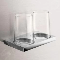 Keuco Edition 11 - Tandenborstelbekers Met Houder, Glas/chroom 11151019000 -Badkamer Paradijs 0b7add07c9189bc07e1a8366