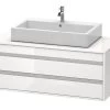 Duravit Ketho - Wastafelonderkast 496x1200x550 Mm, 2 Laden, Glanzend Wit KT665602222 1 Duravit Ketho - Wastafelonderkast 496x1200x550 Mm, 2 Laden, Glanzend Wit KT665602222 -Badkamer Paradijs 0bb670bf43e5f0661819deda