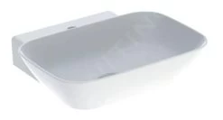 Geberit ONE - Opzetwastafel 500x425x140 Mm, Zonder Overloop, Met Kraangat, KeraTect, Wit 505.041.01.6