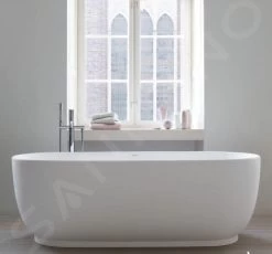 Duravit Luv - Vrijstaand Bad, 1800x850 Mm, DuraSolid, ClickClack, Wit 700434000000000 -Badkamer Paradijs 12469e03dfc7827f943950a6