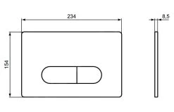 Ideal Standard Oleas - Oleas M1 Bedieningsplaat, SmartFlush, Chroom R0117AA 7 Ideal Standard Oleas - Oleas M1 Bedieningsplaat, SmartFlush, Chroom R0117AA -Badkamer Paradijs 12f68a9c1d433f293536ea12