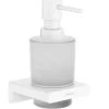 Hansgrohe AddStoris - Zeepdispenser Met Houder, Mat Glas/wit Mat 41745700