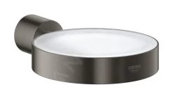 Grohe Atrio - Glas/zeephouder, Geborsteld Hard Graphite 40305AL3 -Badkamer Paradijs 15cc76b869f218622ed3dbba