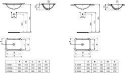 Ideal Standard Connect - Onderbouwwastafel, 420x350 Mm, Met Overloop, Wit E505601 6 Ideal Standard Connect - Onderbouwwastafel, 420x350 Mm, Met Overloop, Wit E505601 -Badkamer Paradijs 16828b5c551b91a7344ae32a 2