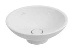 Villeroy & Boch Loop&Friends - Opzetwastafel, Diameter 430 Mm, Zonder Overloop, Met Afvoerplug, CeramicPlus, Alpine Wit 514401R1