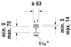Duravit Toebehoren - Push-open Afvoer Ventiel 1 1/4", Chroom 0050521000 -Badkamer Paradijs 1deef120a7e514c3fffccda4