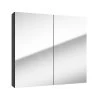 Kielle Vega - Spiegelkast, 80x73x15 Cm, Mat Zwart 50118804 -Badkamer Paradijs 1eb2d0f5b640a9ac1fc19011