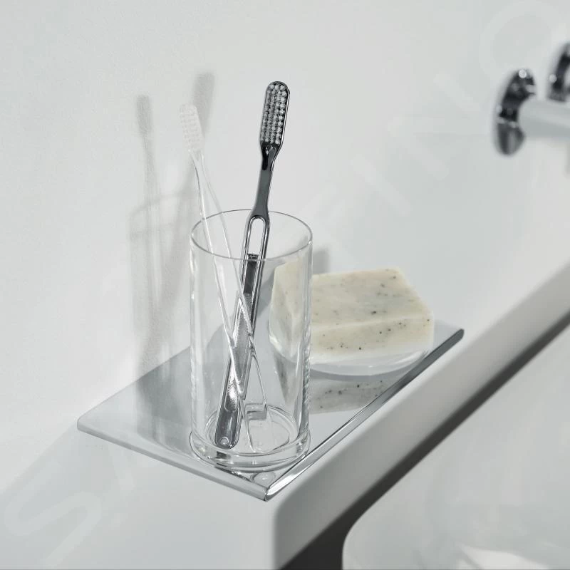Keuco Edition 400 - Beker Met Zeepschaal Wandbevestiging, Glas/chroom 11556019000 6 Keuco Edition 400 - Beker Met Zeepschaal Wandbevestiging, Glas/chroom 11556019000 - Afbeelding 4