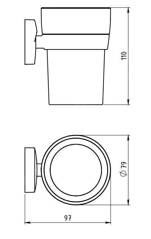 Novaservis Metalia 11 - Tandenborstel- En Tandpastahouder, Glas/chroom 0106,0 4 Novaservis Metalia 11 - Tandenborstel- En Tandpastahouder, Glas/chroom 0106,0 - Afbeelding 2
