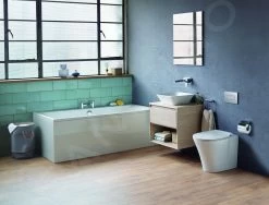 Ideal Standard Connect Air - Wastafelonderkast Cube 600 Mm, 530x409x400 Mm, Glanzend Wit/lichtgrijs Mat E0846KN -Badkamer Paradijs 21cc346d43b5aefc7065007f