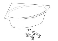 Geberit Selnova - Hoekbad 1350x1350x435 Mm, Wit 554.287.01.1 -Badkamer Paradijs 253edf16c995808e9a91f0b7