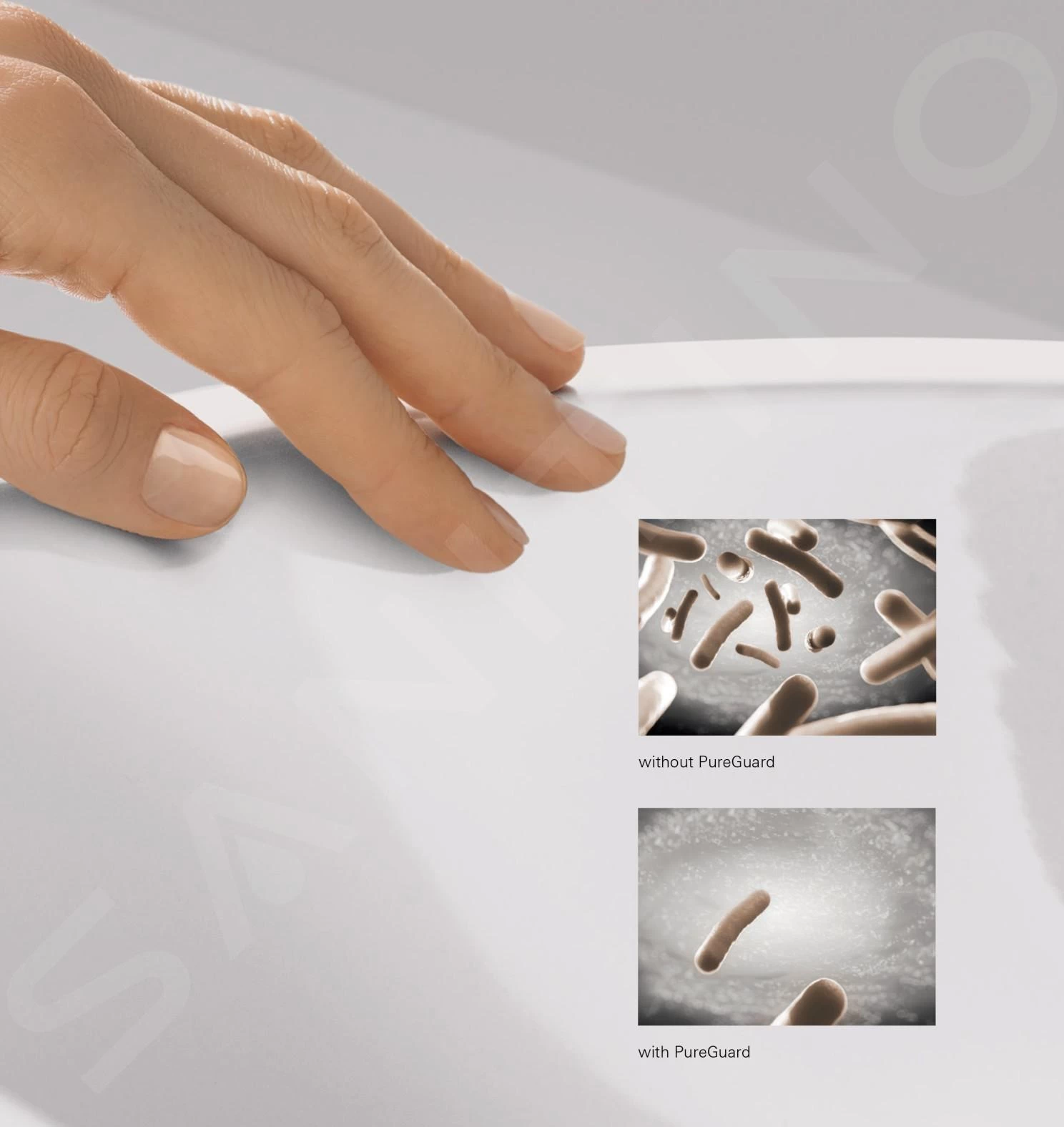 Grohe Euro Ceramic - Wastafel Met Overloop 1000x460 Mm, PureGuard, Alpine Wit 3958500H 6 Grohe Euro Ceramic - Wastafel Met Overloop 1000x460 Mm, PureGuard, Alpine Wit 3958500H - Afbeelding 4