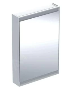 Geberit ONE - Spiegelkast Met LED-verlichting, 600x900x150 Mm, Scharnieren Rechts, Aluminium 505.811.00.1