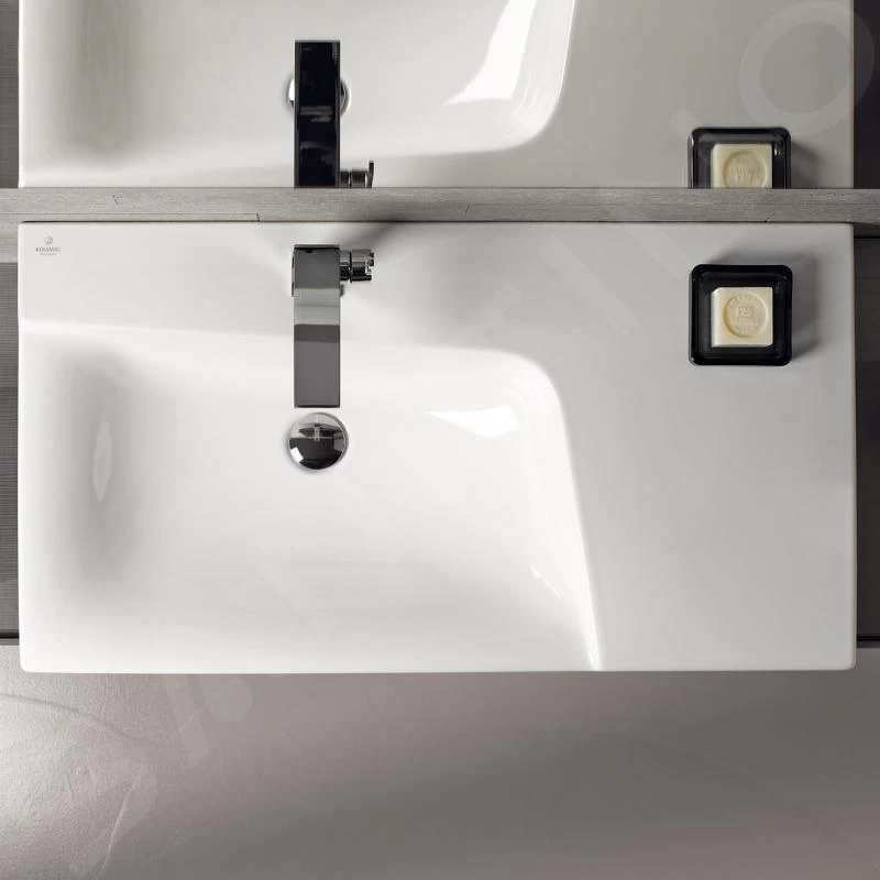 Geberit Xeno 2 - Wastafel 900x480 Mm, Met Kraangat, Zonder Overloop Met Bijzetplank Rechts, KeraTect, Wit 500.533.01.1 5 Geberit Xeno 2 - Wastafel 900x480 Mm, Met Kraangat, Zonder Overloop Met Bijzetplank Rechts, KeraTect, Wit 500.533.01.1 - Afbeelding 3