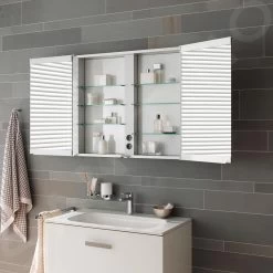 Keuco Royal Match - Spiegelkast Met LED-verlichting, 800x700x160 Mm, Zilver Geanodiseerd 12802171311 13 Keuco Royal Match - Spiegelkast Met LED-verlichting, 800x700x160 Mm, Zilver Geanodiseerd 12802171311 -Badkamer Paradijs 2db203b2d62802827fd66155 1