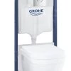 Grohe Solido - Toiletset Met Hangend Toilet + Softclose Wc Bril, Rimless, Arena Cosmopolitan Drukknop, Chroom 39700000 -Badkamer Paradijs 3008ce3d3e2e2a222465bfab
