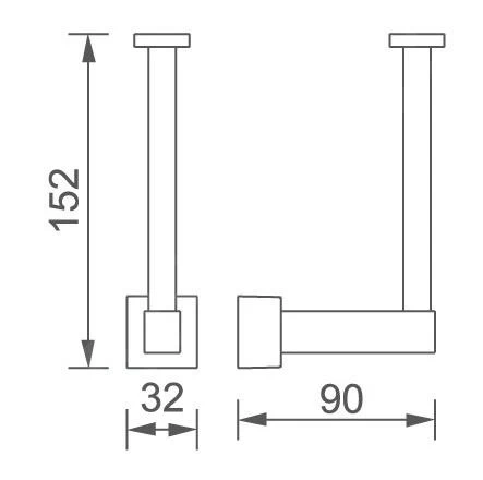Novaservis Titania Anet - Toiletrolhouder, Chroom 66310,0 4 Novaservis Titania Anet - Toiletrolhouder, Chroom 66310,0 - Afbeelding 2