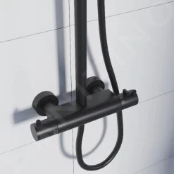 Steinberg 100 - Doucheset Met Thermostaat, Diameter 200 Mm, Mat Zwart 100 2721 S 10 Steinberg 100 - Doucheset Met Thermostaat, Diameter 200 Mm, Mat Zwart 100 2721 S -Badkamer Paradijs 31879039dda383e5715263f1