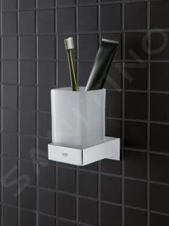 Grohe Selection Cube - Glas/zeephouder, Chroom 40865000 -Badkamer Paradijs 329cb4327b928ae79b1a0568