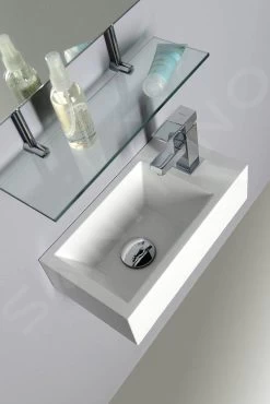 Sapho Wastafels - Amarok Fontein 400x220 Mm, Zonder Overloop, 1 Kraangat Rechts, Wit AR500 -Badkamer Paradijs 32f1b127020a2ed78903207a