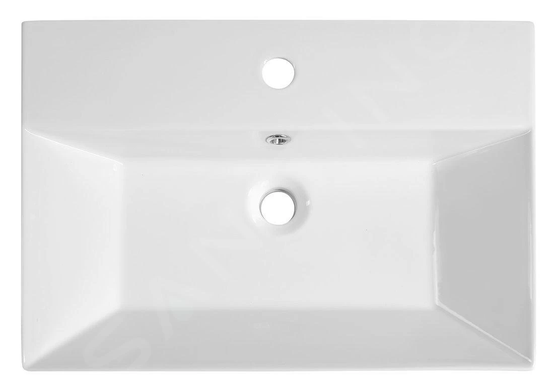 Aqualine Sistema - Wastafel 600x420 Mm, Met 1 Kraangat, Wit 10SF50060 7 Aqualine Sistema - Wastafel 600x420 Mm, Met 1 Kraangat, Wit 10SF50060 - Afbeelding 5