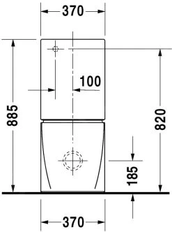 Duravit Starck 2 - Staande Duoblokpot, Wit 2145090000 -Badkamer Paradijs 347b2bc6c7c591857aff07fb