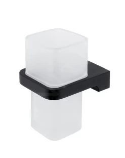 Nimco Maya - Tandenborstelhouder Met Houder, Mat Glas/zwart MAC 29058H-90