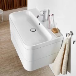 Duravit Happy D.2 Plus - Wastafelonderkast Met Wastafel 480x775x490 Mm, 2 Laden, Wit Hoogglans HP4637O2222 -Badkamer Paradijs 370705b9c006ad898f7764f0