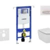 Geberit Duofix - Inbouwreservoir Voor Hangend Toilet Met SIGMA50 Bedieningsknop, Alpine Wit + Ideal Standard Tesi - Hangend Toilet En Wc-bril 111.355.00.5 NF8 -Badkamer Paradijs 378ff36c58a0189af7b57203