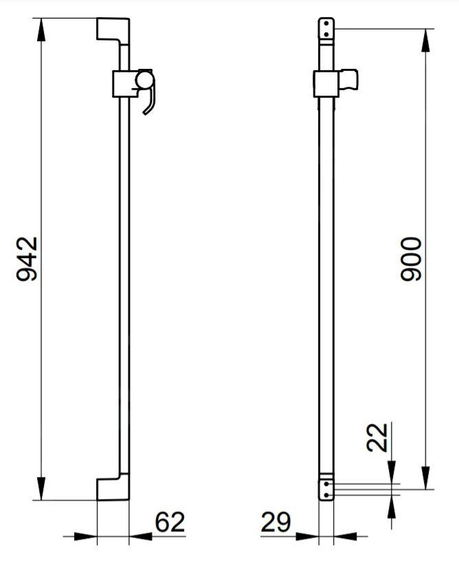 Keuco Collection Moll - Glijstang 900 Mm, Chroom 52785010900 4 Keuco Collection Moll - Glijstang 900 Mm, Chroom 52785010900 - Afbeelding 2
