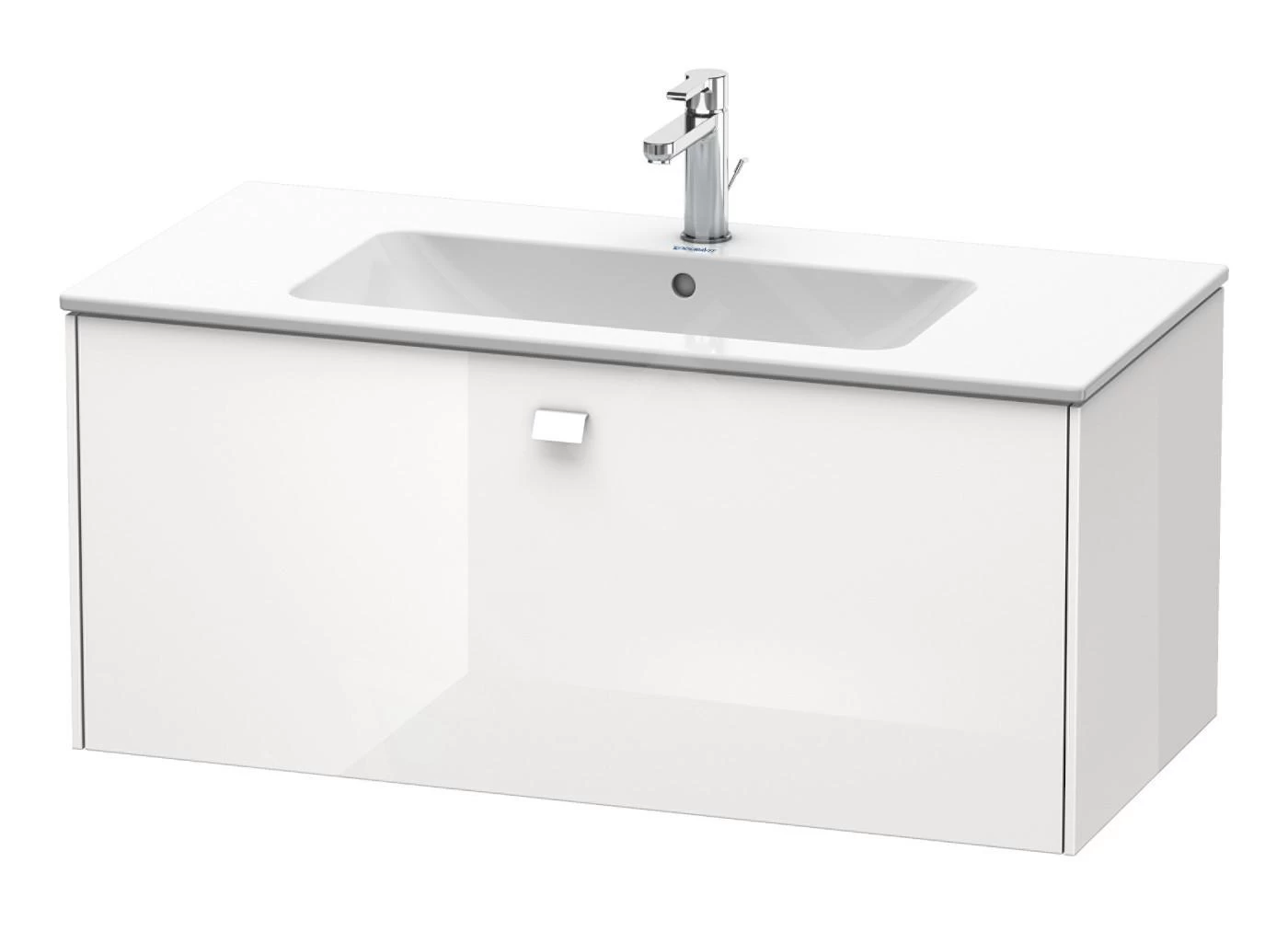 Duravit Brioso - Wastafelonderkast 442x1020x479 Mm, 1 Lade, Glans Wit BR400302222 3 Duravit Brioso - Wastafelonderkast 442x1020x479 Mm, 1 Lade, Glans Wit BR400302222