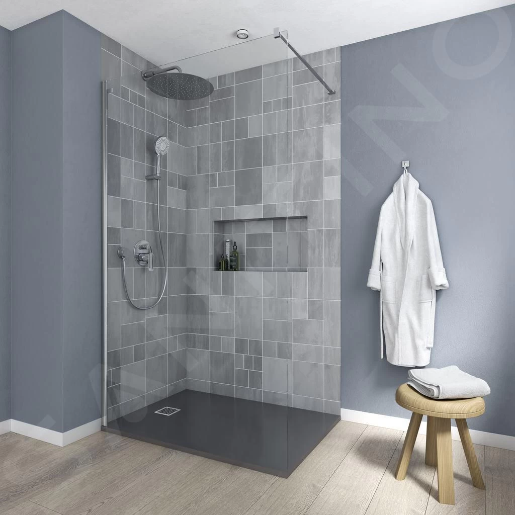 Ideal Standard Connect 2 - Douchewand Wetroom 1000 Mm, Silver Bright/helder Glas K9378EO 6 Ideal Standard Connect 2 - Douchewand Wetroom 1000 Mm, Silver Bright/helder Glas K9378EO - Afbeelding 4