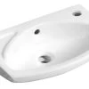 Aqualine Small - Fontein 450x280 Mm, Met Overloop, Kraangat, Wit 91451 -Badkamer Paradijs 3a2b01019ac6bc360e6e7ce6