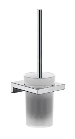 Hansgrohe AddStoris - WC Borstel Wandmontage, Mat Glas/chroom 41752000