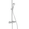 Hansgrohe Crometta - Showerpipe E 240 Doucheset Met Thermostaat, EcoSmart 9 L/min, Chroom 27281000 -Badkamer Paradijs 41ac4d95b0291d8e6f29d5fb