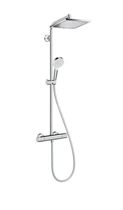 Hansgrohe Crometta - Showerpipe E 240 Doucheset Met Thermostaat, EcoSmart 9 L/min, Chroom 27281000