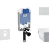 Ideal Standard ProSys - Toiletset- Inbouwreservoir, Douche-WC, WC-zitting TECEone, Oleas M1 Bedieningsplaat, Rimless, SoftClose, Mat Chroom ProSys80M SP131 -Badkamer Paradijs 433600155dd6245d42a893e3