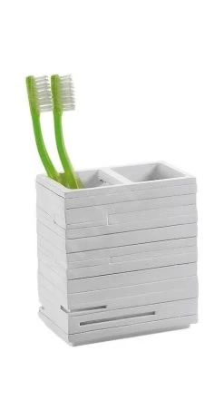 Sapho Gedy Quadrotto - Tandenborstelhouder, Wit QU9802 -Badkamer Paradijs 44d6e74d11ba00d691fe8633