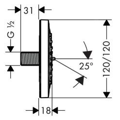 Hansgrohe PuraVida - Zijdouche 100 1jet, Chroom 28430000 -Badkamer Paradijs 480938ef7c931b9dd87c67fd