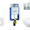 Geberit Kombifix - Toiletset Met Sigma30 Bedieningsplaat, Mat Chroom/chroom + Villeroy Boch Hangend Toilet En Wc Bril, SoftClose, DirectFlush, CeramicPlus 110.302.00.5 NI7 -Badkamer Paradijs 4853d905ca3f041d72371904