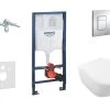 Grohe Rapid SL - Complete Toiletset, Wand-wc + Subway Toiletzitting, Direct Flush, Softclose, Ceramic Plus + Bedieningsplaat Skate Cosmo, Chroom 38528SET-KI -Badkamer Paradijs 499c9956edceadd5e04121b1