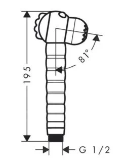 Hansgrohe Jocolino - Handdouche Voor Kinderen, 2 Straalsoorten, Wit 28787640 -Badkamer Paradijs 4a174e12bb1825d2ca3a90a9