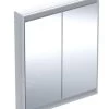 Geberit ONE - Spiegelkast Met LED-verlichting, 750x900x150 Mm, 2 Deuren, Inbouw, Wit 505.802.00.2