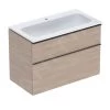 Geberit ICon - Wastafelkast Met Wastafel, 90x48x63 Cm, 2 Laden, Eiken 502.337.JH.1 -Badkamer Paradijs 4c980c2bce142fda0fb29318
